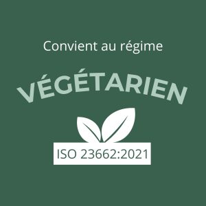 logo convient au végétarien norme iso
