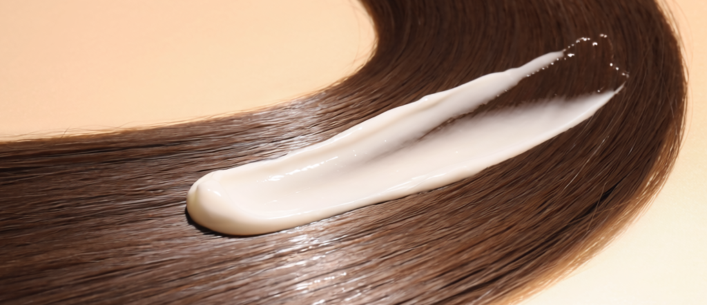 cheveux brillant et bonne santé avec crème